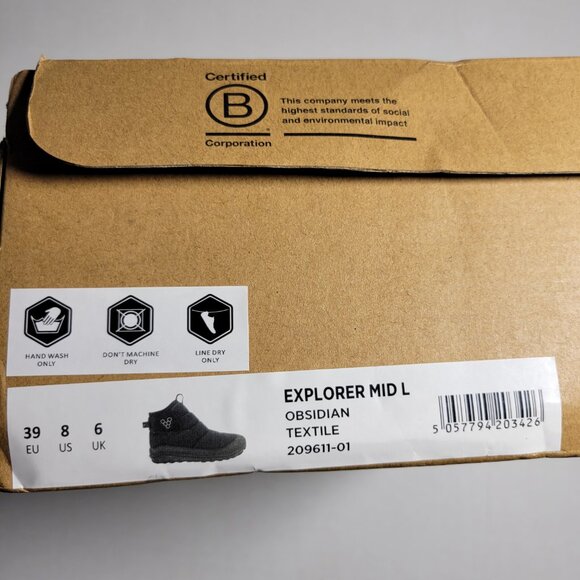 Vivobarefoot Explorer Mid Womens in Obsidian - Picture 5 of 13